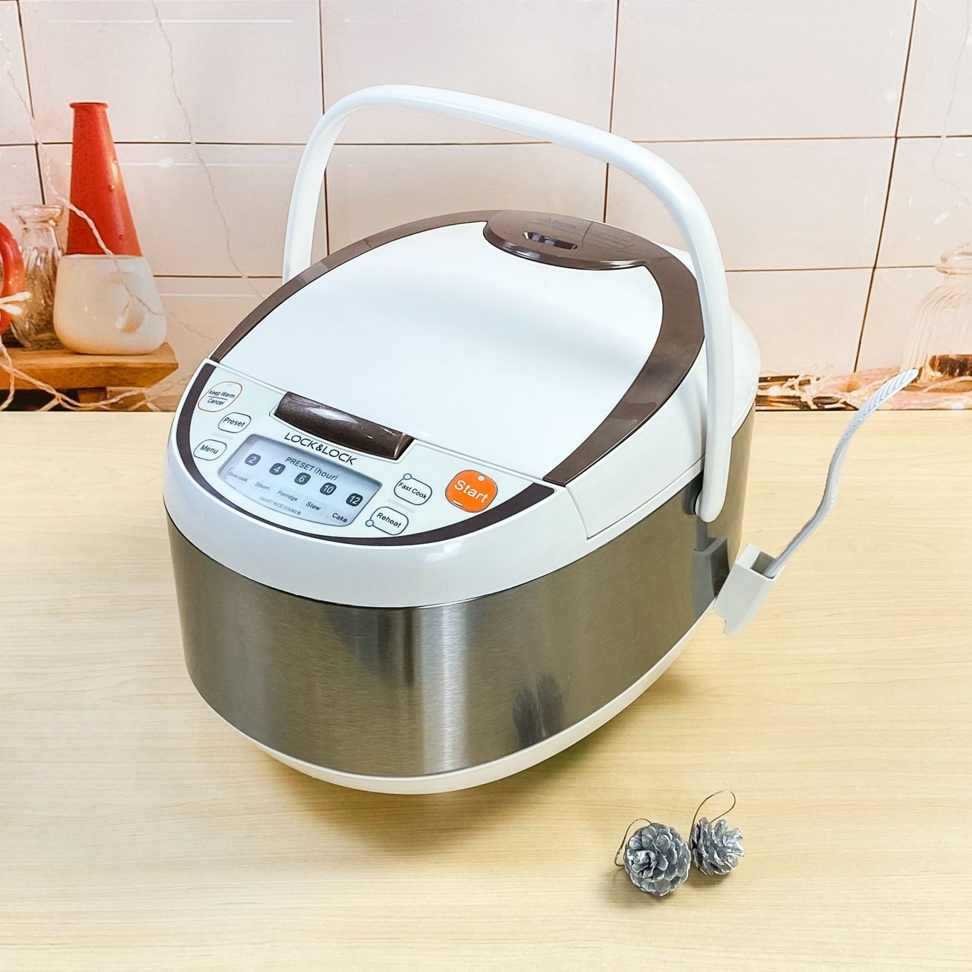 NỒI CƠM ĐIỆN LOCK&LOCK 1L8 EJR351BRW